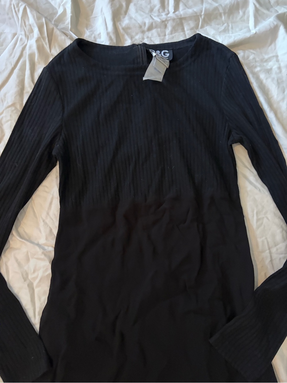 Vintage Dolce and Gabbana Black Mini Dress - Picture 2 of 5